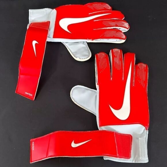 Nike Men’s GK Match Elite Soccer Goalkeeper Gloves GS3370-671 in Red - Size 9 - Picture 3 of 4